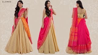 How To Drape Your Saree With A Lehenga  Silk Saree Hack [upl. by Salem80]