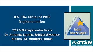 106 The Ethics of PBIS Implementation  PBIS 2023 [upl. by Roderick]