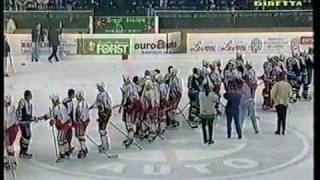 199899 BolzanoMerano gara 3 finale scudetto hockey le interviste [upl. by Poland]