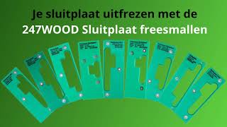 Sluitplaat infrezen en monteren [upl. by Ennaej]