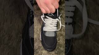 How to Lace Jordan 4’s 🔥 [upl. by Ahsikym]