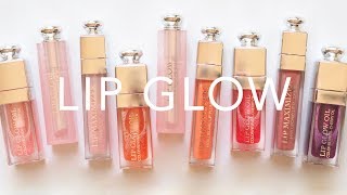 Dior Lip Glow Oil  New Product Swatches and Comparison [upl. by Ardyce15]