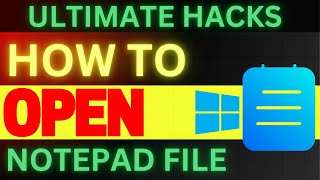 HOW TO OPEN NOTEPAD FILE IN WINDOWS 11  Notepad Tutorial For Beginners – STEP BY STEP [upl. by Damiano53]