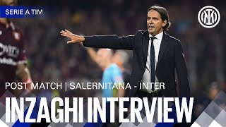 SALERNITANA 04 INTER  INZAGHI INTERVIEW 🎙️⚫🔵 [upl. by Liagibba205]