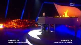 Ralf Gyllenhammar  Bed on fire HD Melodifestivalen 2013 [upl. by Tildi]