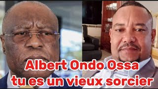 Albert Ondo Ossa tu es un vieux sorcier  Oligui Nguema restera là [upl. by Hairem869]