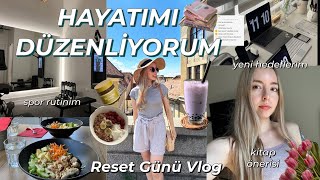 HAYATIMI DÜZENLİYORUM  reset günü bubble tea tarifi spor rutinim kore yemekleri yeni hedeflerim [upl. by Nahgam637]