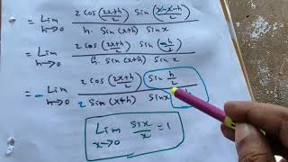 DERIVATIVE OF COSEC X USING FIRST PRINCIPLE COSEC X இன் வகைக்கெழு தமிழில் [upl. by Shulamith]