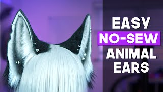 Easy NoSew Animal Ears Tutorial for Cosplay [upl. by Anyt153]