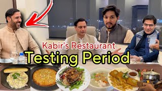 Kabir’s Restaurant Peshawar Testing PeriodTahir khanKaran khanHammadkhan Vlogs [upl. by Nerradal]