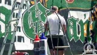 Ultras Lechia Gdańsk  Graffiti Zaspa [upl. by Kellia]