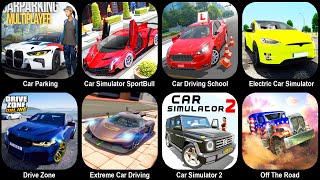 Car Parking MultiplayerCar Simulator SportBullCar Driving SchoolElectric Car SimulatorDive Zone [upl. by Ennairb664]