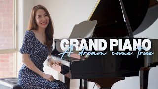 Unboxing My New Grand Piano A Dream Come True 🎁 [upl. by Relyuhcs]