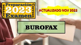 Esquema Burofax Actualizado Noviembre 2022 Preparacion examen Correos 2023 [upl. by Peursem]