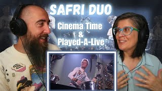 Safri Duo  Cinema Time amp PlayedALive REACTION with my wife [upl. by Nolyak175]