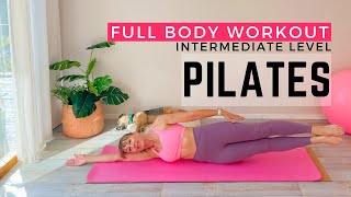 40 Minute Body Sculpt Pilates with No Equipment  Intermediate Pilates  At Home Workout [upl. by Araem]