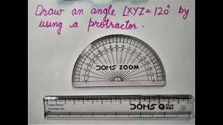 How to draw an angle by using a protractor with 2 examples [upl. by Ahtaela]