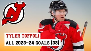 Tyler Toffoli 73 All 33 Goals of the 202324 NHL Season [upl. by Madison]