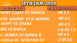 bettingtipstoday bothteamstoscore africafootball football game Prediction 18012024 [upl. by Kahaleel350]