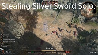 Baldurs Gate 3 Stealing Silver Sword Solo [upl. by Melvin]