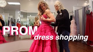 PROM DRESS SHOPPING VLOG 2024 senior year highschool [upl. by Lynelle]