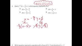 Algebra 2 Regents Review Unit 5  Part 2 [upl. by Vally352]