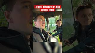 Le père découvre un clou dans le pneu du tracteur agriculture tracteur probleme pneu [upl. by Puttergill]