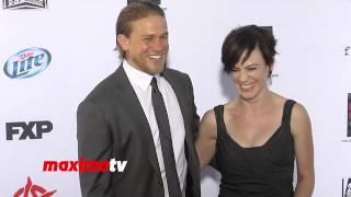 Charlie Hunnam and Maggie Siff quotSons of Anarchyquot Season 6 Premiere  Christian Grey [upl. by Mcclary]