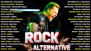 Best Alternative Rock Songs 2000s  Coldplay Linkin park Creed AudioSlave Hinder Evanescence [upl. by Nylrehs]