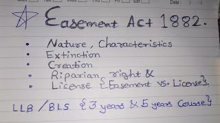 Easement under Indian Easement act 1882 [upl. by Osy]