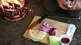 Flame Baked Flatbread Lamb Burger Wrap Type Thing [upl. by Caravette]