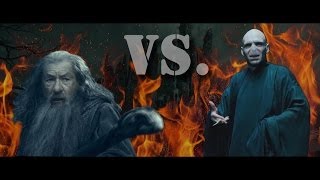 Gandalf vs Lord Voldemort  Epic Duel [upl. by Altis]