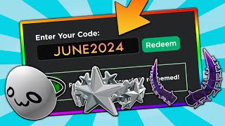 6 NEW CODES ALL JUNE 2024 Roblox Promo Codes For ROBLOX FREE Items and FREE Hats 2024 UPDATED [upl. by Oderfodog]