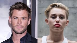 Chris Hemsworth Hilariously LIP SYNCS To Miley Cyrus quotWrecking Ballquot [upl. by Ahsihat548]