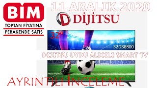 BİM 11 ARALIK 2020  Dijitsu 32 inç Uydu Alıcılı Smart TV  Dijitsu 32DS8800  Ayrıntılı İnceleme [upl. by Nosraep]