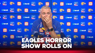 Shattered Simpson fronts media after another brutal Eagles loss  West Coast Eagles press conference [upl. by Uria82]