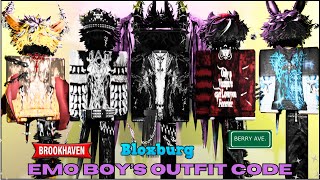 New Aesthetic Outfit Codes for Bloxburg Berry Avenue and Brookhaven  Boy Outfits Code 2024 Part 32 [upl. by Mord]