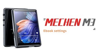 MECHEN M3Ebook settings [upl. by Bowerman759]