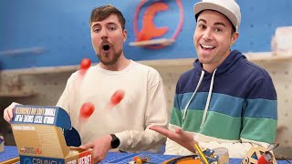 MrBeast Pranked by Mark Rober at CrunchLabs [upl. by Brebner]