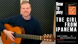 How to play The Girl From Ipanema  Como tocar Garota de Ipanema  Guitar Tutorial [upl. by Samuele193]