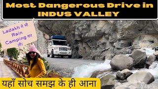 Rain Camping in LADAKH  ग्लेशियर रिवर साइड पे की कैंपिंग  EXPLORING INDUS VALLEY  UT LADAKH [upl. by Saravat990]