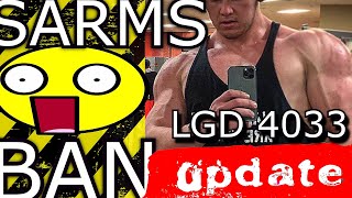 SARMS BAN UPDATE LGD4033 Patent Holder cease and desist WARNINGs [upl. by Heyes529]