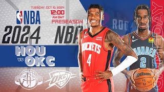 Houston Rockets vs Oklahoma City Thunder  NBA Live Score Update [upl. by Harobed252]