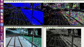 Image identification of pavement  ROS opencvapps  openCV [upl. by Ahsiekahs]