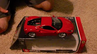 Unboxing  118 Scale Bburago Ferrari 488 GTB [upl. by Madriene]