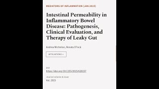 Intestinal Permeability in Inflammatory Bowel Disease Pathogenesis Clinical Evaluat  RTCLTV [upl. by Hiro]