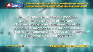 Pensione di invalidità il calcolo dei contributi [upl. by Ojytteb]