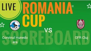 Corvinul Hunedoara VS CFR Cluj ROMANIA CUP 2024 LIVE SCORE [upl. by Bonn]