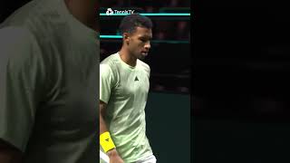 MINDBLOWING Speed From AugerAliassime 💨 [upl. by Eillas740]