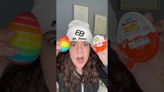 KINDER EGG vs GUMI YUM EGG msbeanie Showdown [upl. by Talmud]